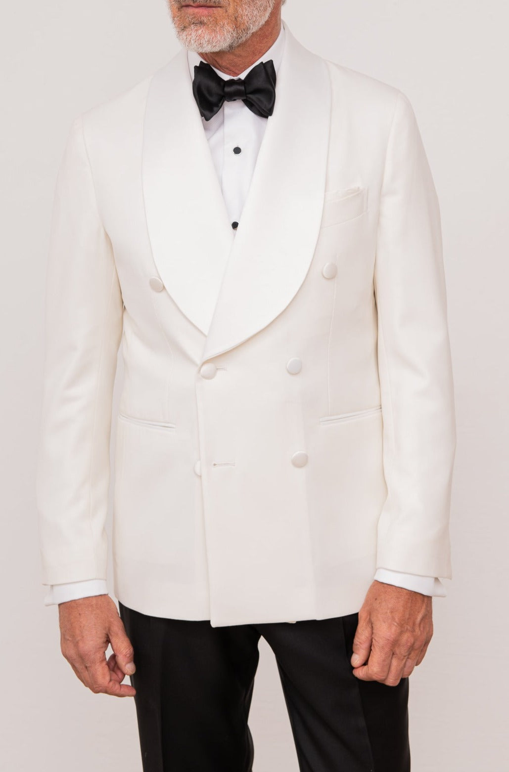 Veste croisee 2024 blanche homme