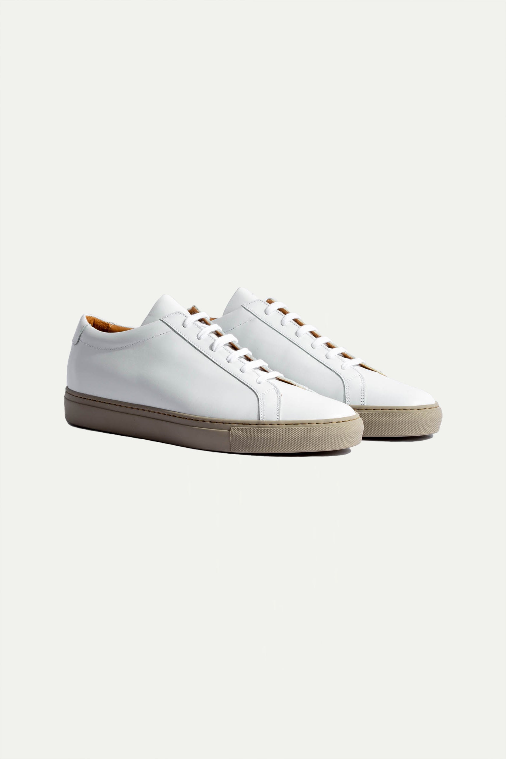 White Luxury Sneakers Made In Italy