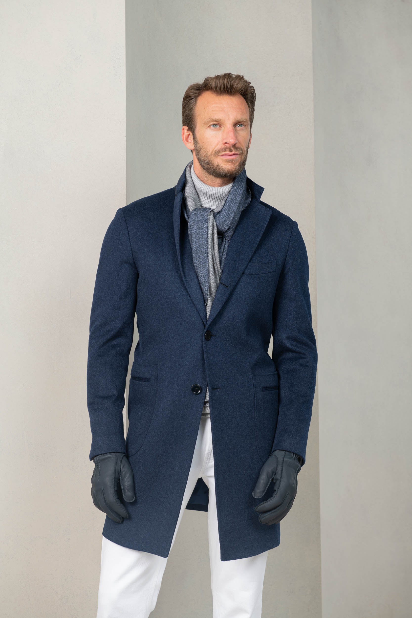 Manteau hotsell bleu homme