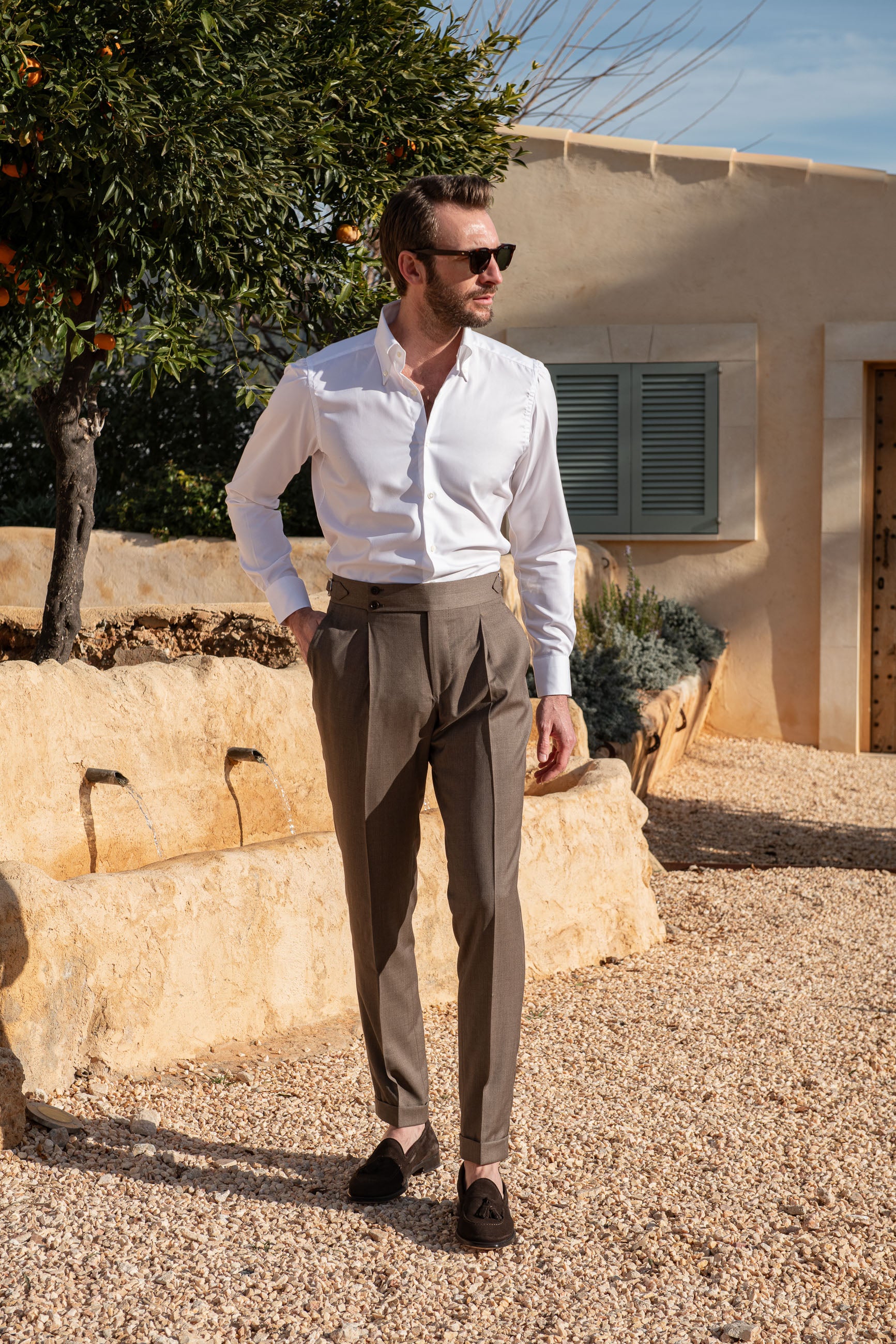 Taille italienne pantalon online homme