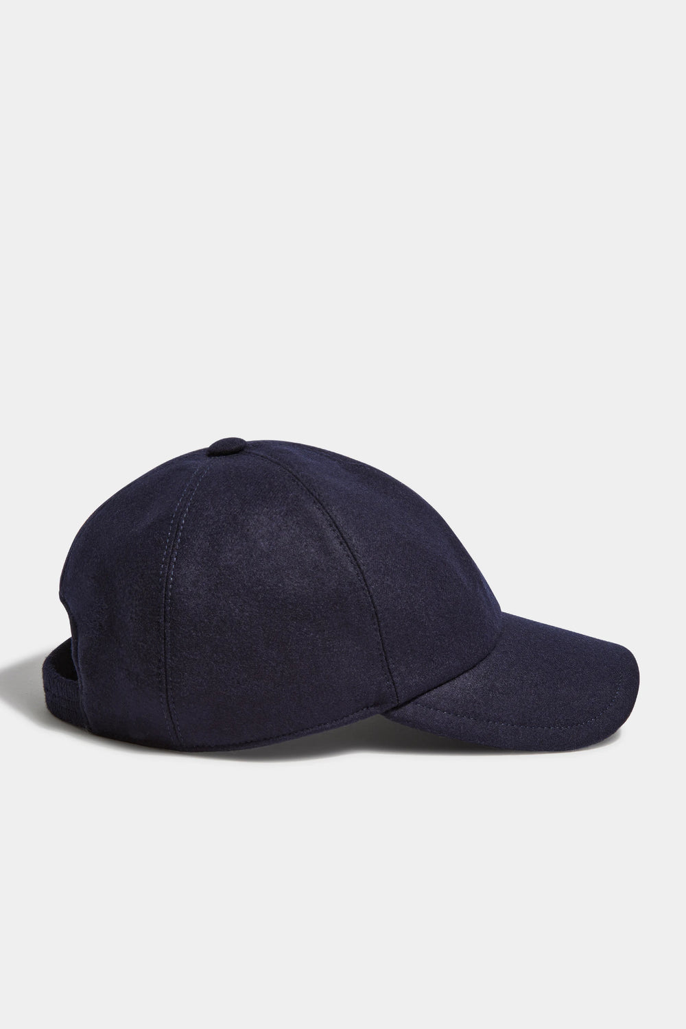 Blue flannel baseball cap - Made in Italy