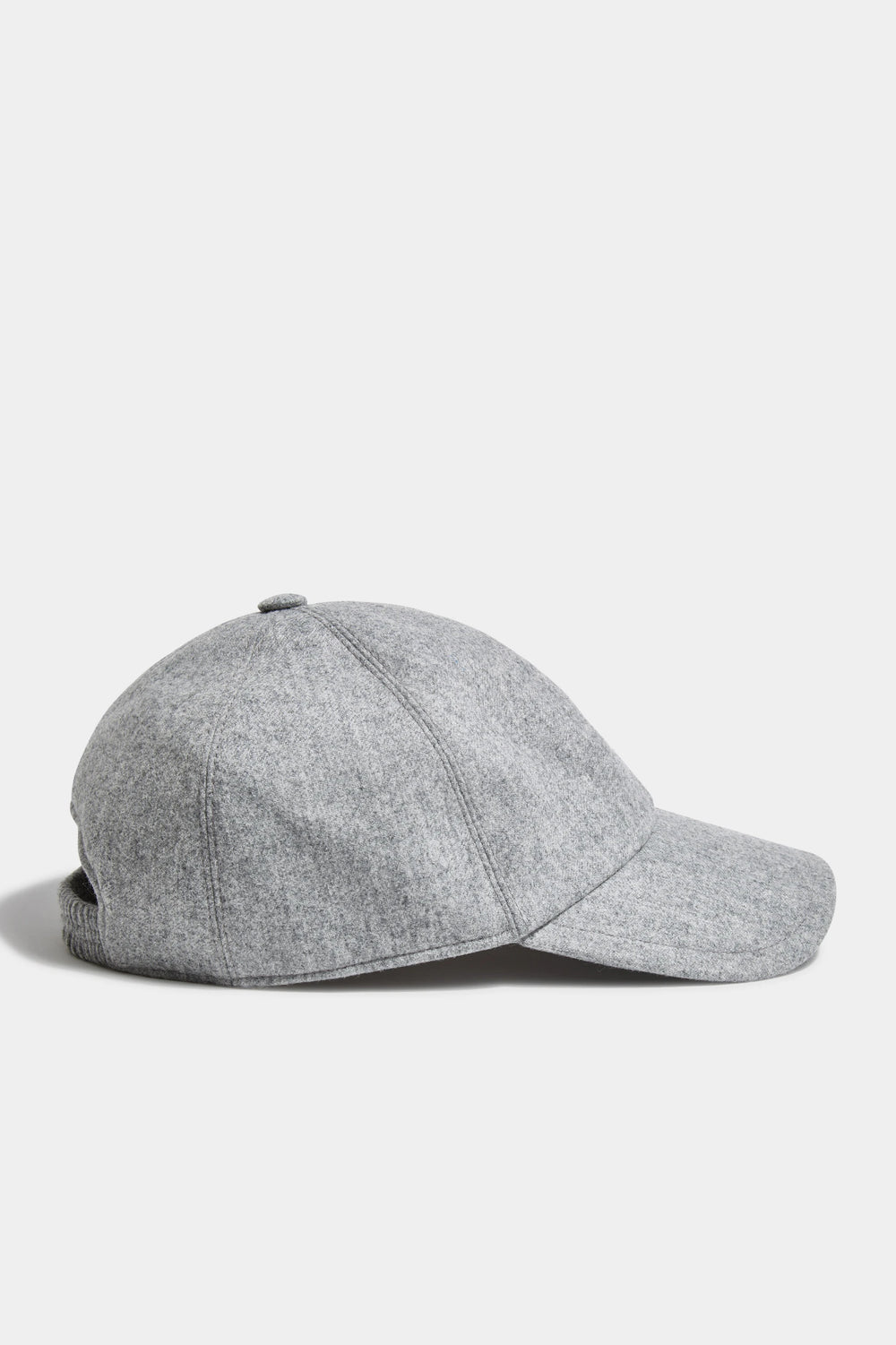 Grey flannel baseball cap - Made in Italy