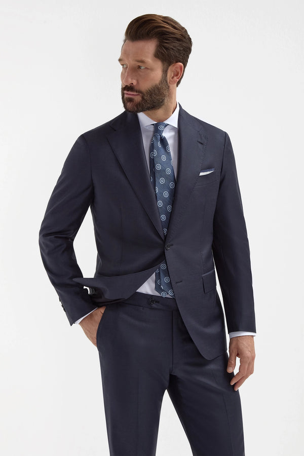 Blue Avio Full Canvas Suit for men, men's blue full canvas suit, tailored blue Avio suit for men, elegant full canvas suit, breathable blue canvas suit, chemise bleu Avio pour hommes, costume bleu Avio en pleine toile pour hommes, costume élégant bleu en pleine toile, costume bleu Avio respirant pour hommes, costume sur mesure bleu Avio, completo blu Avio in tela intera per uomo, abito blu Avio su misura per uomo, abito elegante blu Avio in tela intera, completo traspirante blu Avio, abito formale blu Avio 