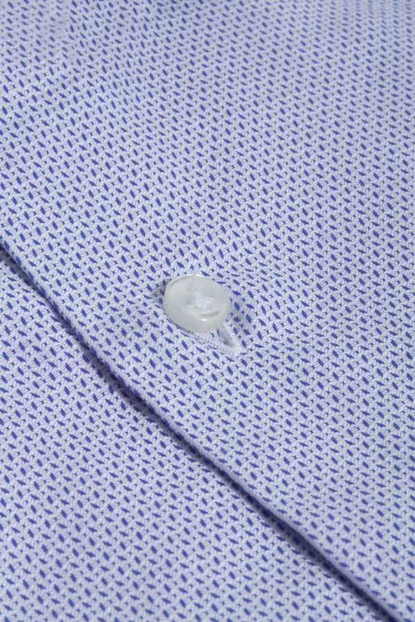 Camicia testurizzata azzurra - Made In Italy