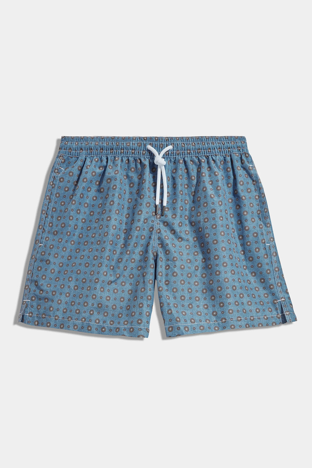 High-end patterned blue swim shorts, Italian blue patterned swimwear, luxury men’s swim shorts, premium swimming trunks with patterns, elegant summer shorts, handcrafted Italian swim shorts, stylish blue patterned trunks, short de bain bleu à motifs fabriqué en Italie, maillot de bain italien haut de gamme, short de bain de luxe pour homme, short de bain élégant, costume da bagno blu a motivi fatto in Italia, pantaloncini da mare eleganti italiani.