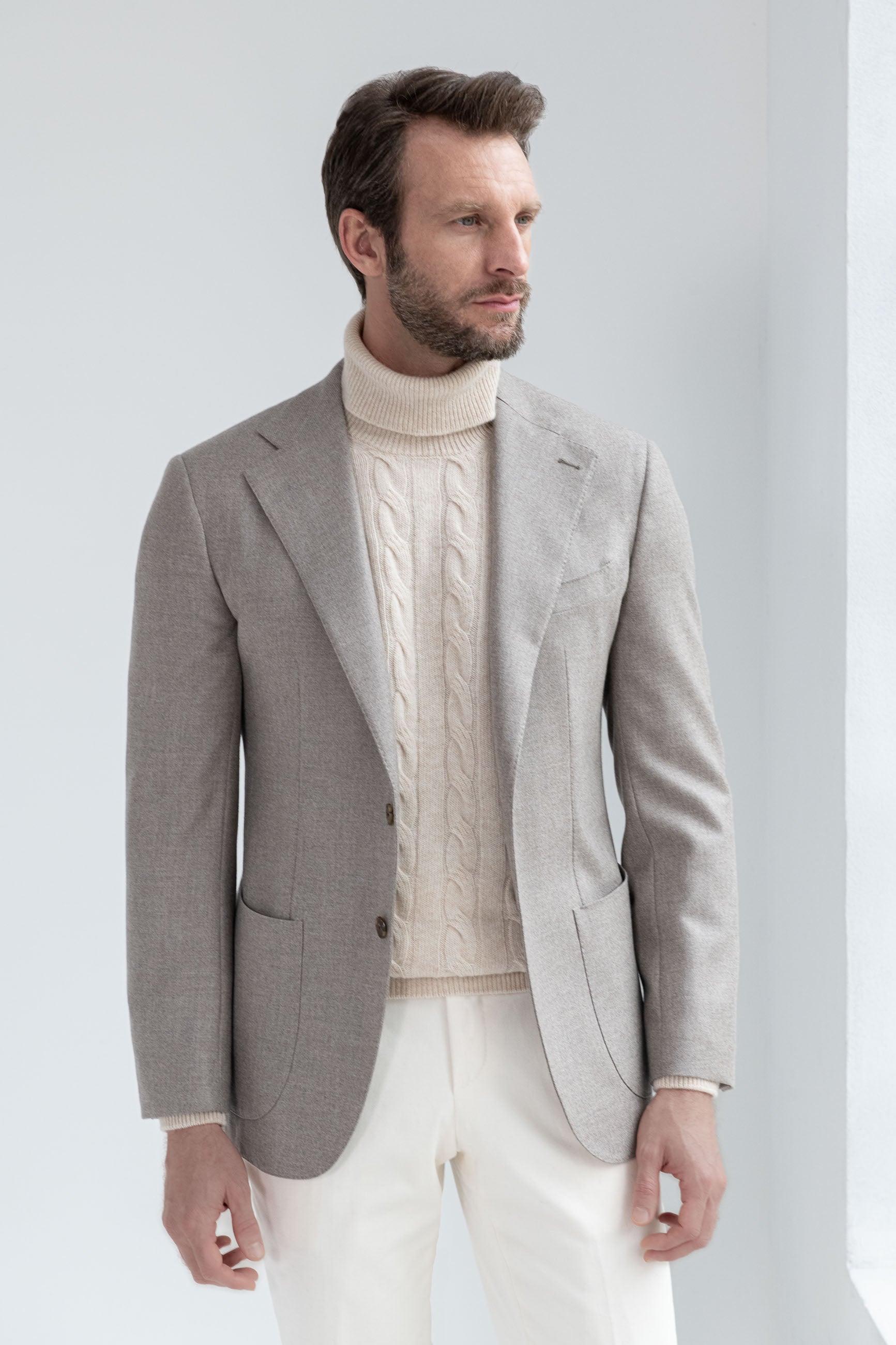 Wool and Cashmere Jacket, Italian wool and cashmere jacket, Loro Piana Wool Jacket, Loro Piana cashmere jacket, beige Loro Piana Jacket, Giacca in lana e cashmere, giacca in lana e cashmere italiana, giacca in lana Loro Piana, giacca in cashmere Loro Piana, giacca Loro Piana beige, Veste en laine et cachemire, veste italienne en laine et cachemire, veste en laine Loro Piana, veste en cachemire Loro Piana, veste beige Loro Piana, Favola