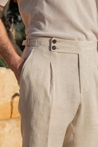 Men linen trousers, high rise linen trousers, beige linen trousers, beige summer linen trousers, Pantaloni di lino da uomo, pantaloni di lino a vita alta, pantaloni di lino beige, pantaloni di lino beige estivi, Pantalon en lin pour homme, pantalon en lin à taille haute, pantalon en lin beige , pantalon en lin beige pour l'été,