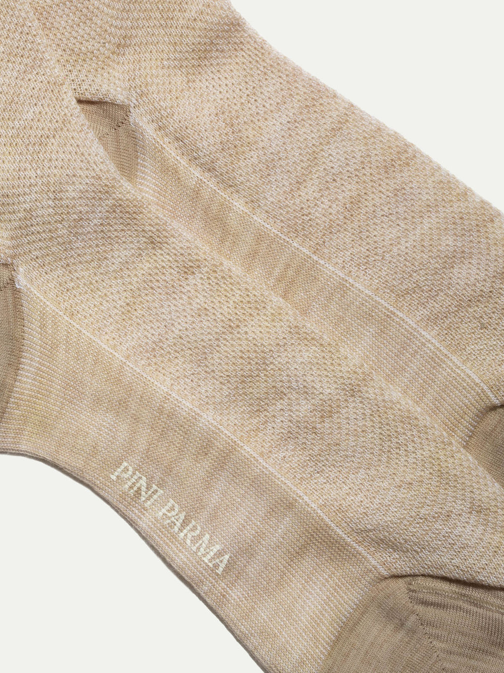 Beige patterned short socks - Made in Italy