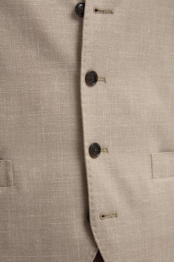 Beige waistcoat - Made in Italy