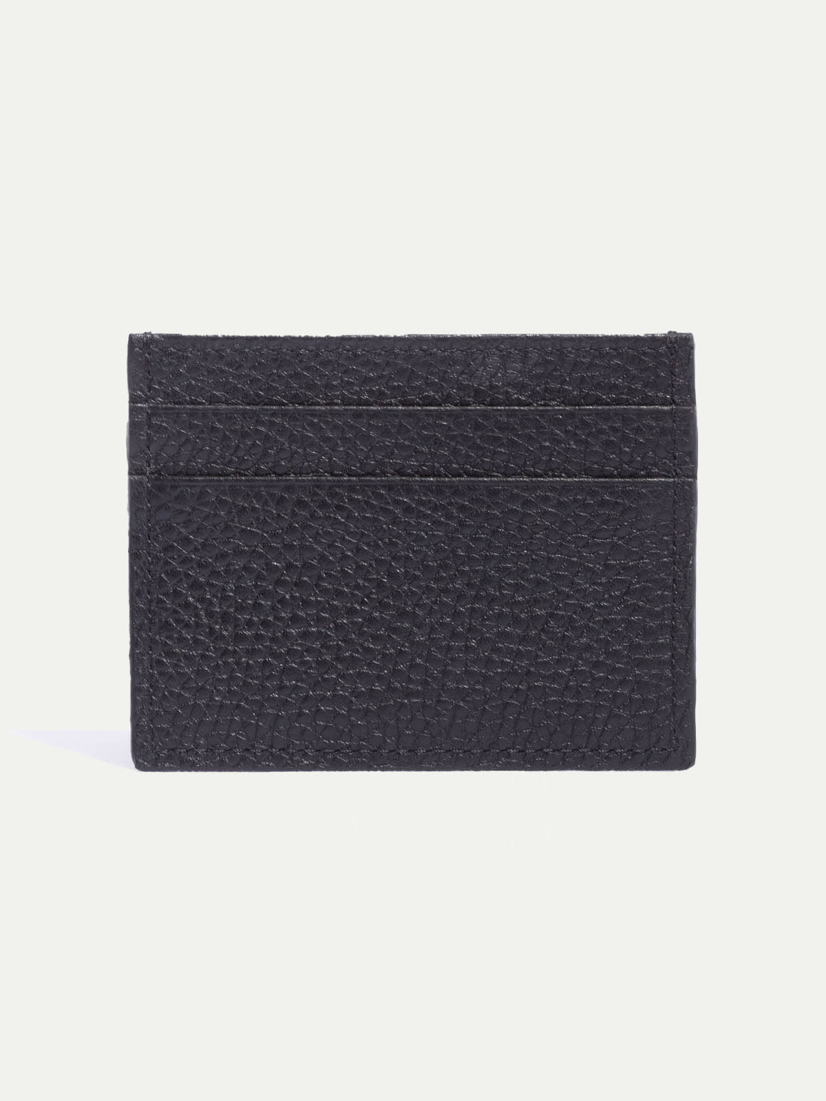 Black leather card holder - Made in Italy