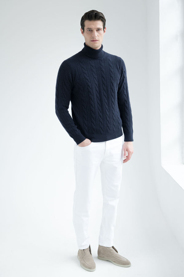 
Cable Knit turtleneck in merino wool, italian merino wool sweater, Blue Cable Knit Turtleneck in italian wool,  100% superfine Super 100 Merino wool turtleneck, Col roulé en laine mérinos, pull italien en laine mérinos, Col roulé en laine italienne, 100% laine mérinos Super 100, Dolcevita in lana merino, maglione italiano in lana merino, Dolcevita blu in lana italiana, dolcevita in lana Super 100 Merino 100% superfine
