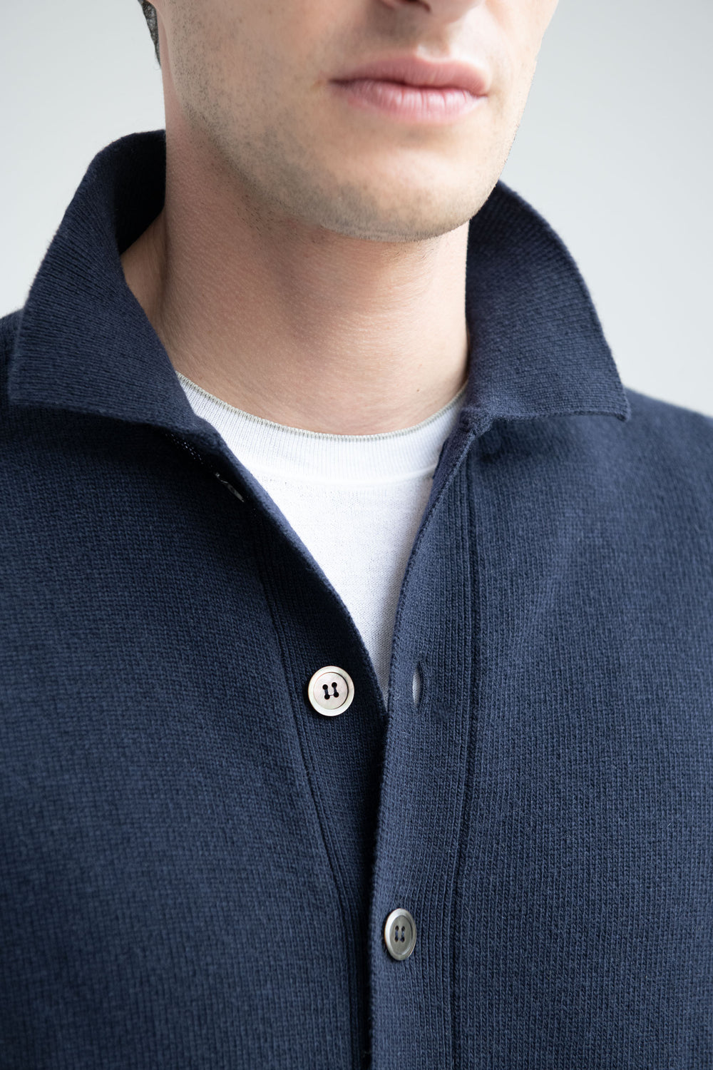 Cardigan bleu – Made in Italy