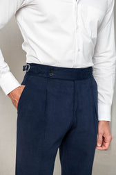 Blue cotton trousers 