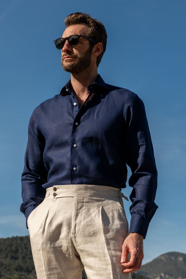 Blue Linen shirt, Blue linen summer shirt, Blue summer shirt, Men Blue Linen shirt, Chemise en lin bleu, Chemise d'été en lin bleu, Chemise d'été bleue, Chemise en lin bleu pour homme, Camicia di lino blu, camicia estiva di lino blu, camicia estiva blu, camicia di lino blu da uomo,     