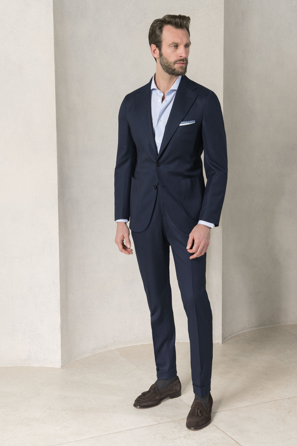 Blue suit "Nuvola" - Made in Italy