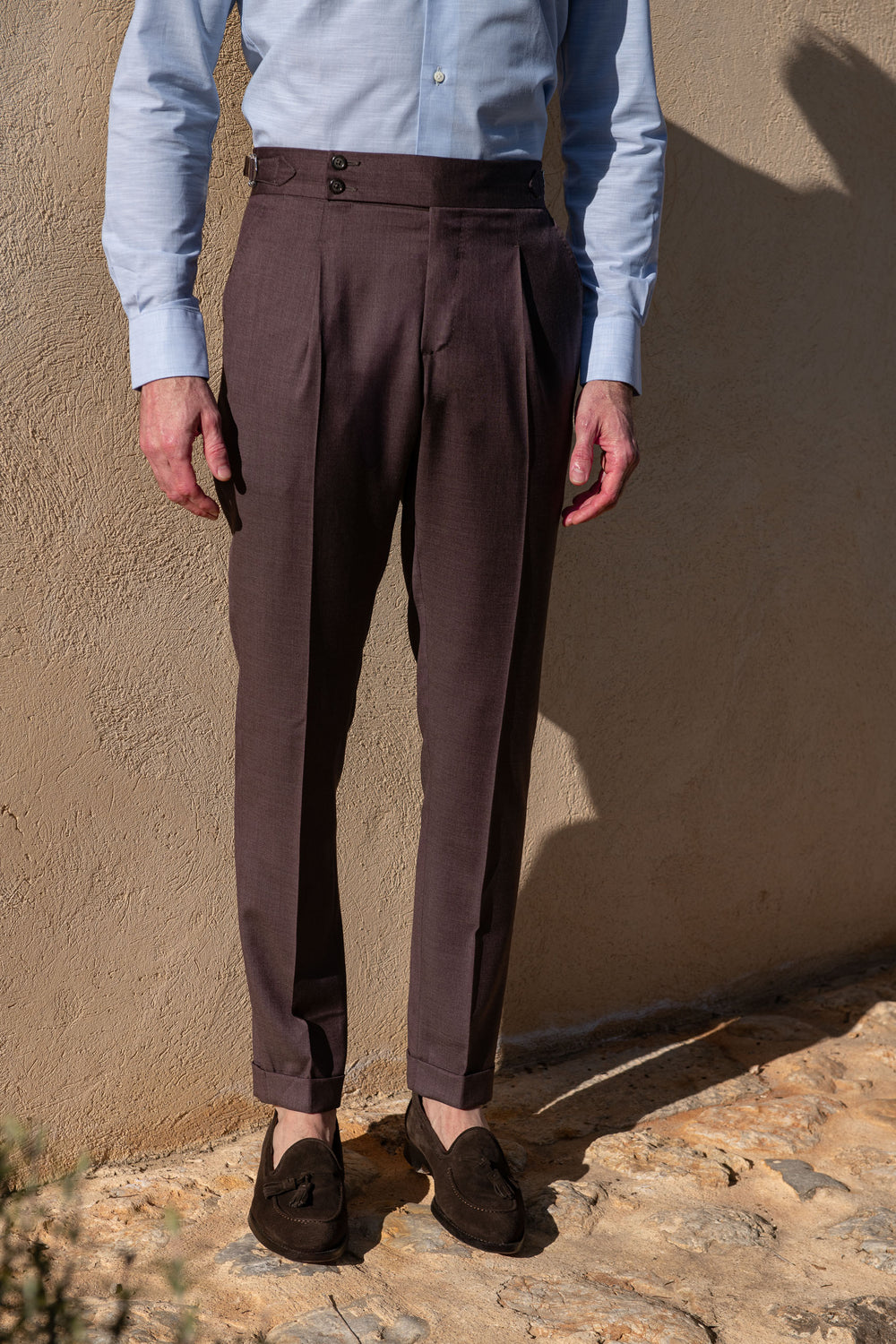 Pantalon Bordeaux "Collection Capsule Soragna " - Made in Italy