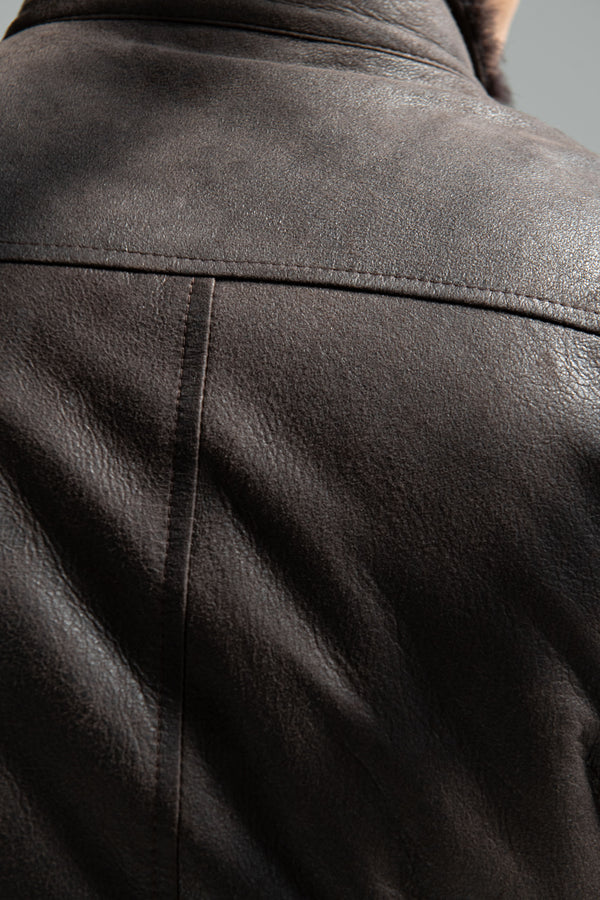 Leather Bomber Jacket, Jacket with leather made in italy, Brown Leather Bomber Jacket, Veste bombardier en cuir, Veste en cuir fabriquée en Italie, Veste bombardier en cuir marron, Bomber in pelle, Giacca in pelle made in italy, Bomber in pelle marrone,