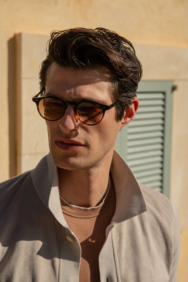 Brown Portofino sunglasses - Made in Italy