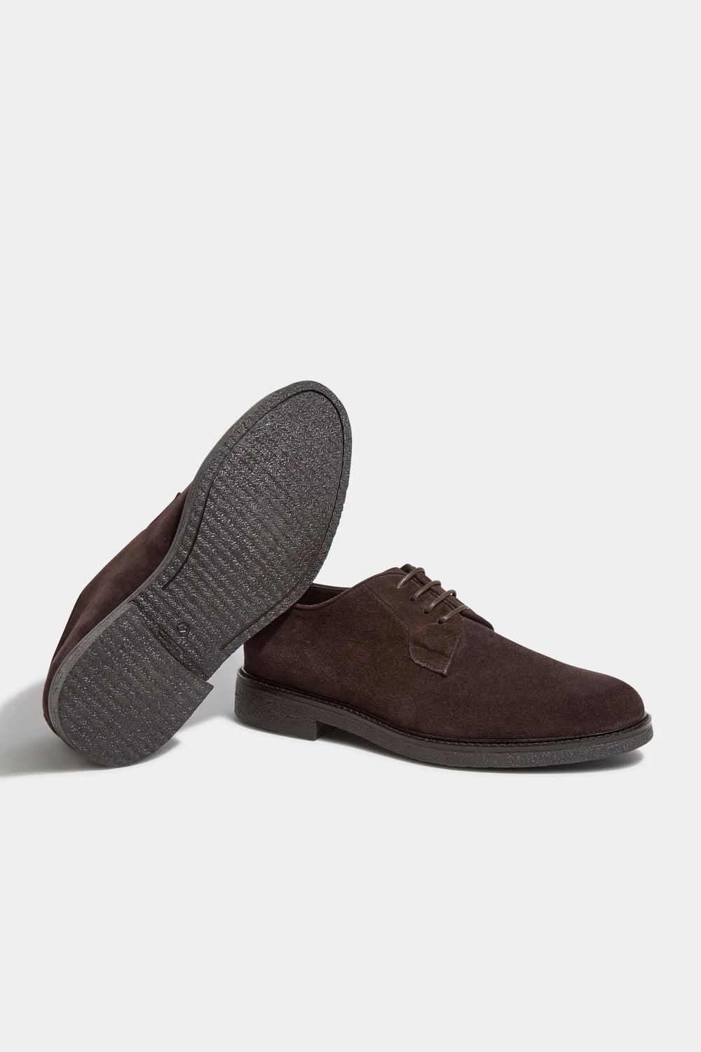 Brown suede Derby - Made in Italy