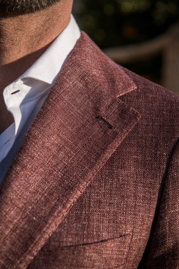 Burgundy Linen and wool jacket, Linen and Wool Jacket, Burgundy summer jacket, linen summer jacket, Veste en lin et laine de couleur Burgundy, veste en lin et laine, veste d'été Burgundy, veste d'été en lin, Giacca in lino e lana bordeaux, Giacca in lino e lana, Giacca estiva bordeaux, Giacca estiva in lino