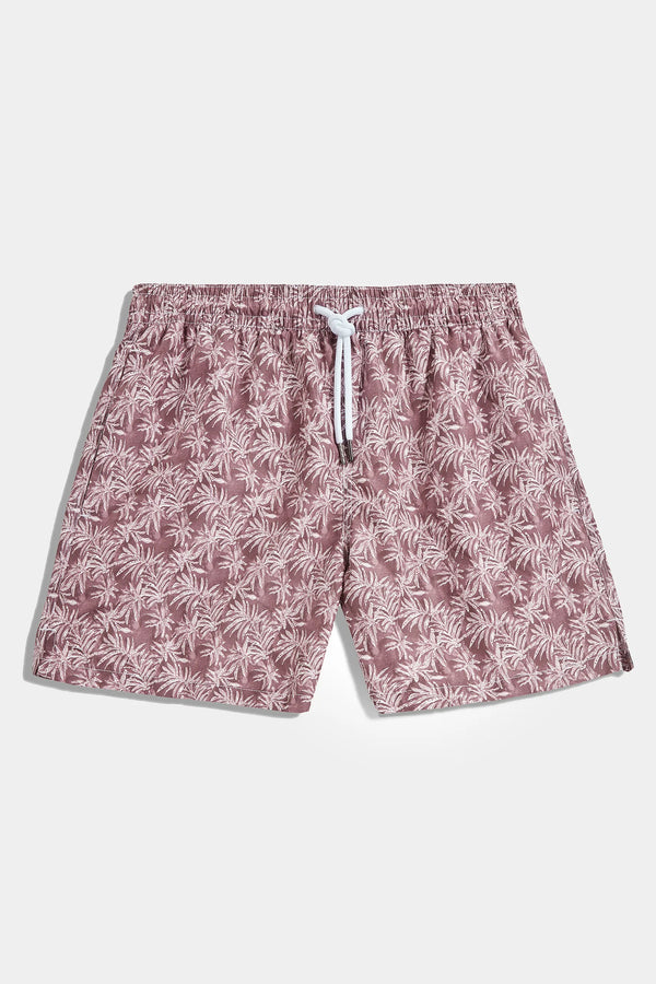 High-end burgundy swim shorts with palm tree pattern, Italian burgundy patterned swimwear, luxury men’s swim shorts, premium palm print swimming trunks, elegant summer shorts, handcrafted Italian swim shorts, stylish burgundy palm tree trunks, short de bain bordeaux à motif palmier fabriqué en Italie, maillot de bain italien haut de gamme, short de bain de luxe pour homme, short de bain élégant, costume da bagno borgogna con motivo palme fatto in Italia, pantaloncini da mare eleganti italiani.