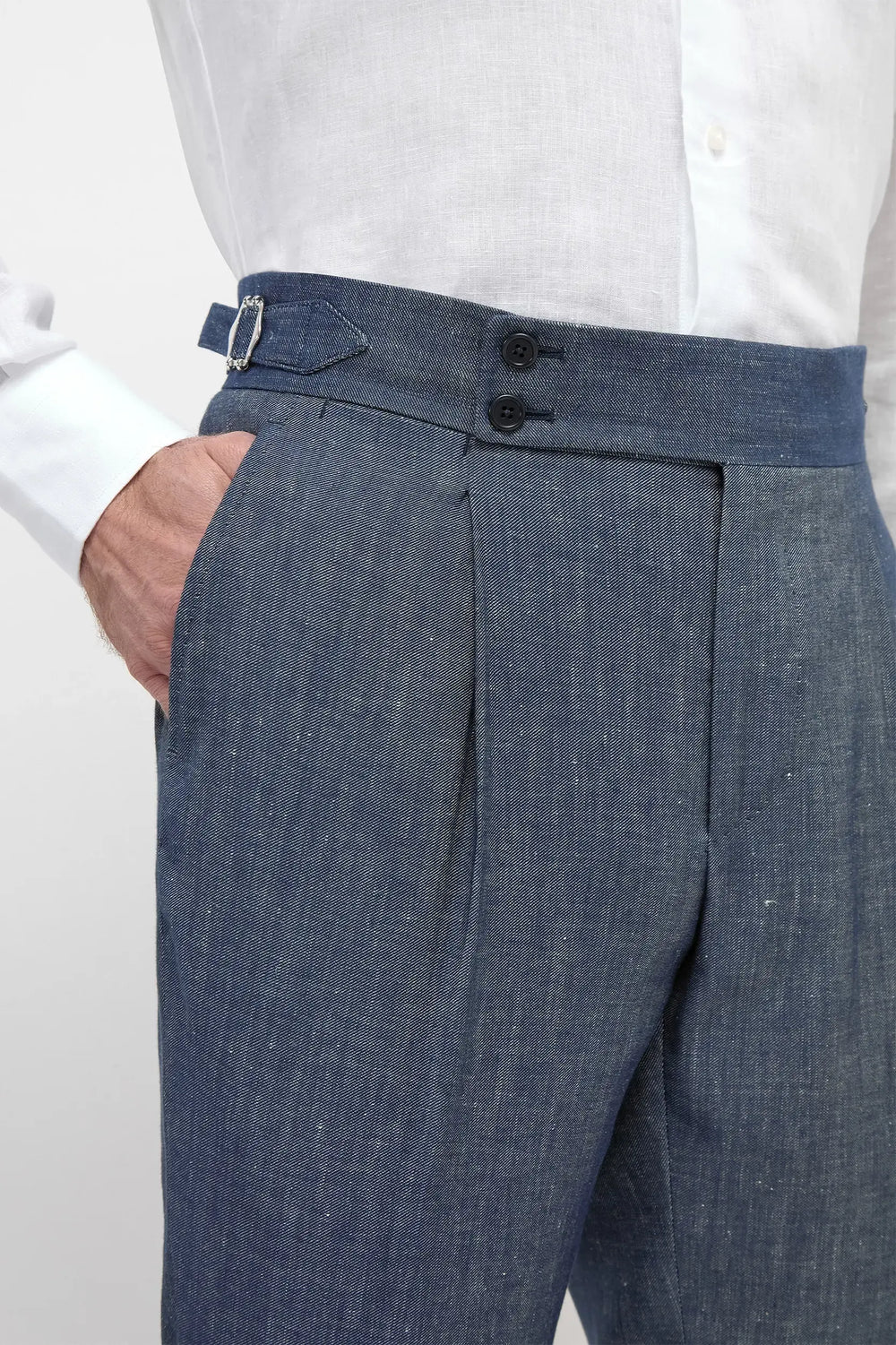 Pantalon en denim stretch Soragna - Made in Italy