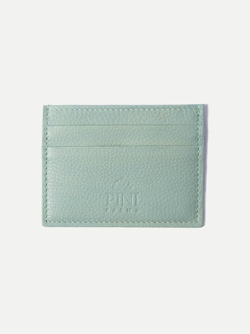 calf leather card holder, calf leather cardholder, light green card holder, teal card holder, turquoise card holder, blue cardholder, teal cardholder, mint cardholder, men leather card holder, men leather cardholder, porte-cartes en cuir, porte-cartes vert, porte-cartes vert en cuir, porte-cartes Italien, Italian leather cardholder, Italian leather card holder