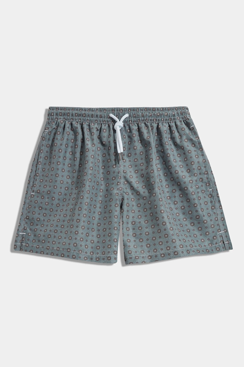 High-end patterned green swim shorts, Italian green patterned swimwear, luxury men’s swim shorts, premium swimming trunks with patterns, elegant summer shorts, handcrafted Italian swim shorts, stylish green patterned trunks, short de bain vert à motifs fabriqué en Italie, maillot de bain italien haut de gamme, short de bain de luxe pour homme, short de bain élégant, costume da bagno verde a motivi fatto in Italia, pantaloncini da mare eleganti italiani.