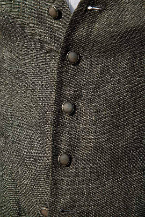 Green Waistcoat, Green Linen Waistcoat, Green Linen Waistcoat, summer waistcoat, italian Green waistcoat, Gilet Vert, Gilet en Lin Vert, Gilet en Lin Vert, Gilet d'été, Gilet Vert Italien, Gilet verde, Gilet verde in lino, Gilet verde in lino, gilet estivo, gilet verde italiano, 