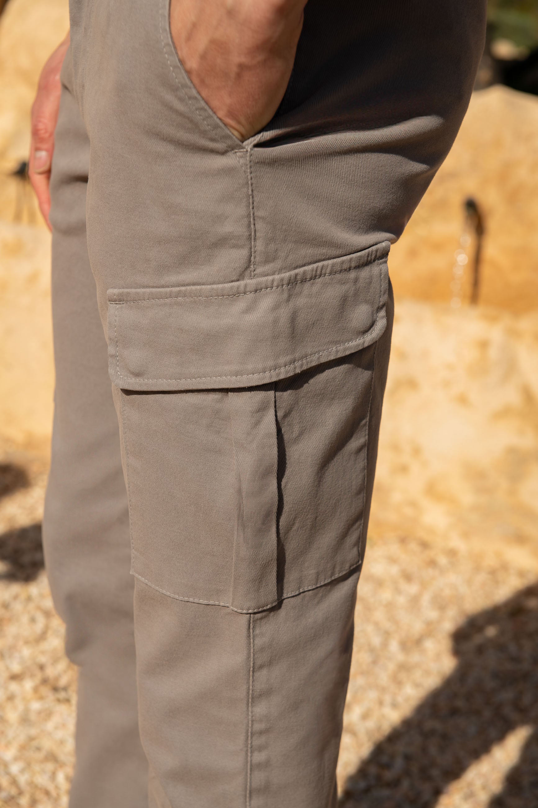 Men Cargo Trousers Pants Army Military Camo Print SG-300 - Island Beige
