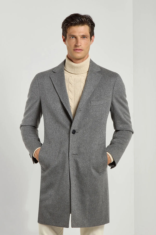 Grey overcoat - Made in Italy