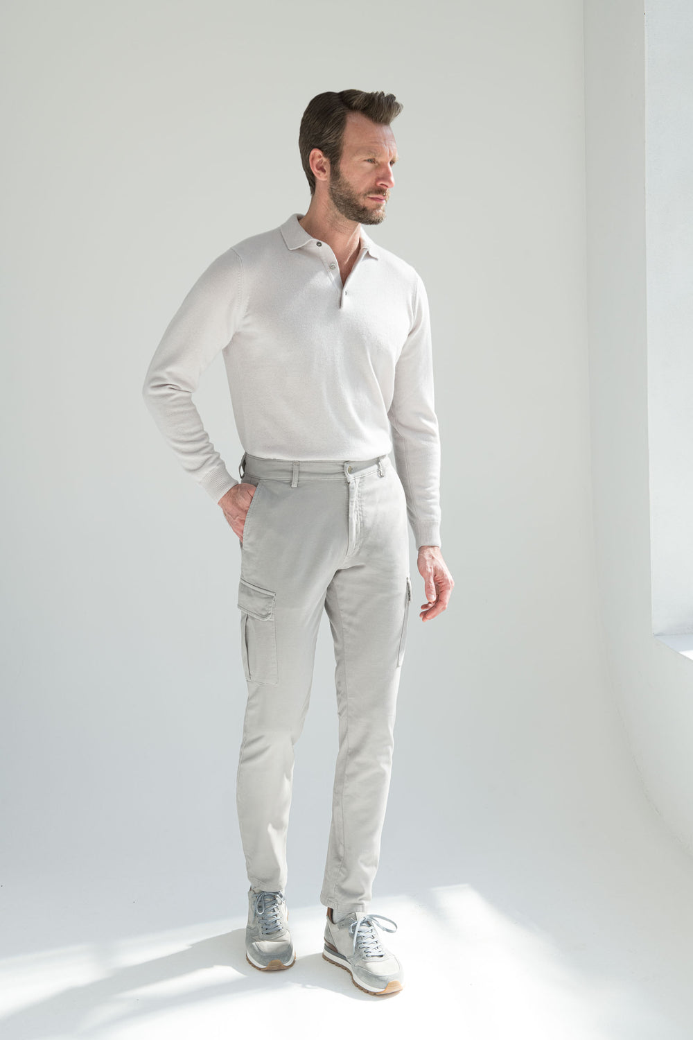 
Cargo Trousers in Italian Cotton, High Rise Italian Cargo, Grey Cotton Cargo Trousers, Pantaloni cargo in cotone italiano, pantaloni cargo italiani a vita alta, pantaloni cargo in cotone grigio, Pantaloni cargo in cotone italiano, pantaloni cargo italiani a vita alta, pantaloni cargo in cotone grigio
