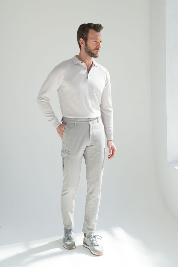 
Cargo Trousers in Italian Cotton, High Rise Italian Cargo, Grey Cotton Cargo Trousers, Pantaloni cargo in cotone italiano, pantaloni cargo italiani a vita alta, pantaloni cargo in cotone grigio, Pantaloni cargo in cotone italiano, pantaloni cargo italiani a vita alta, pantaloni cargo in cotone grigio
