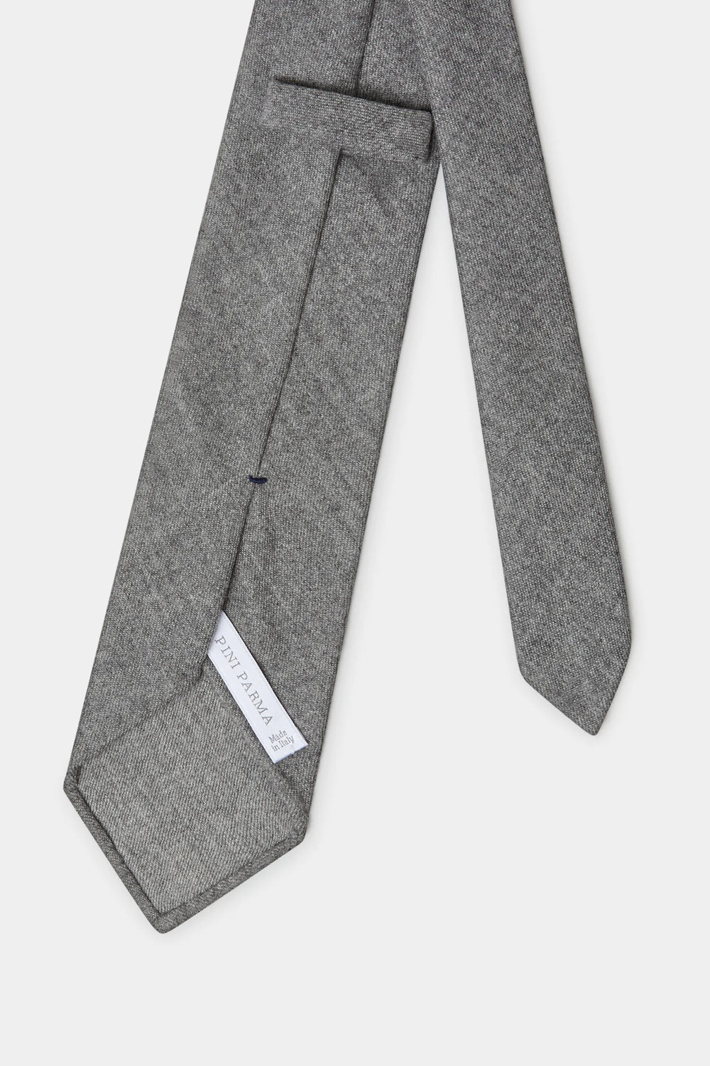 Grey flannel tie - Hand Made In Italy