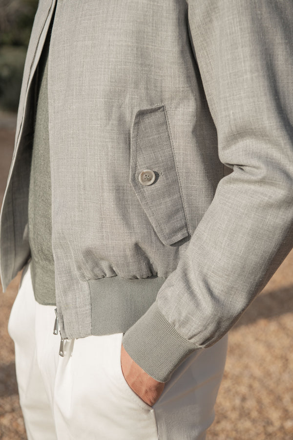 Grey short jacket – Made in Italy