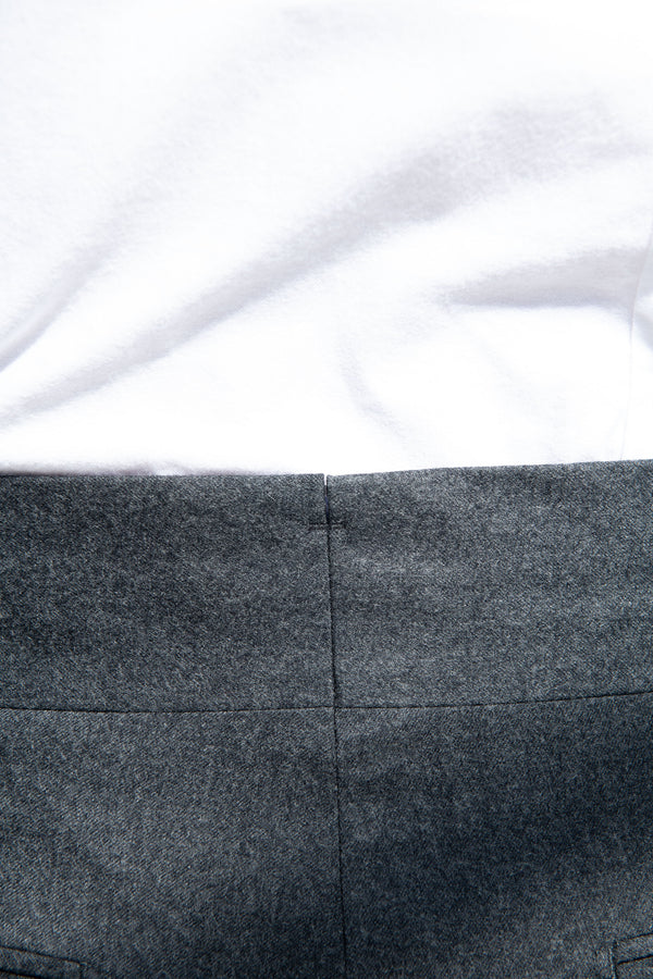 Grey flannel Limited Edition trousers - Made in Italy