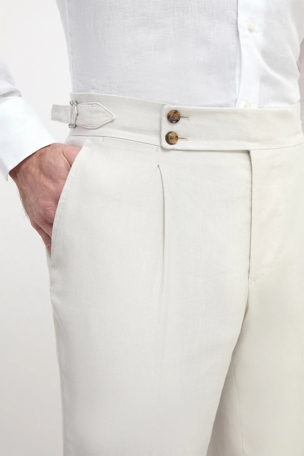 Pantaloni Soragna stretch ghiaccio - Made in Italy