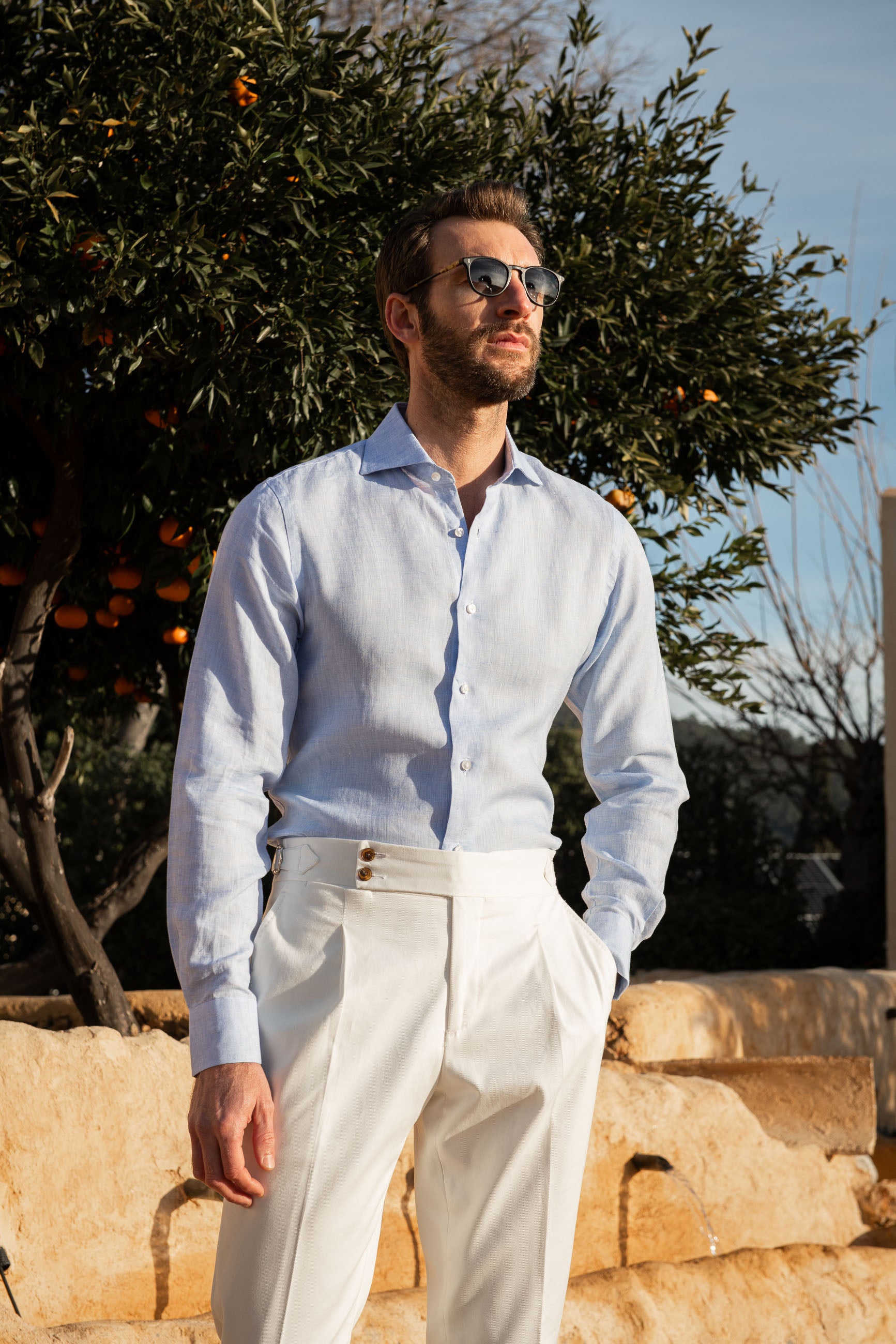White Linea Uomo Clothing for Men for sale