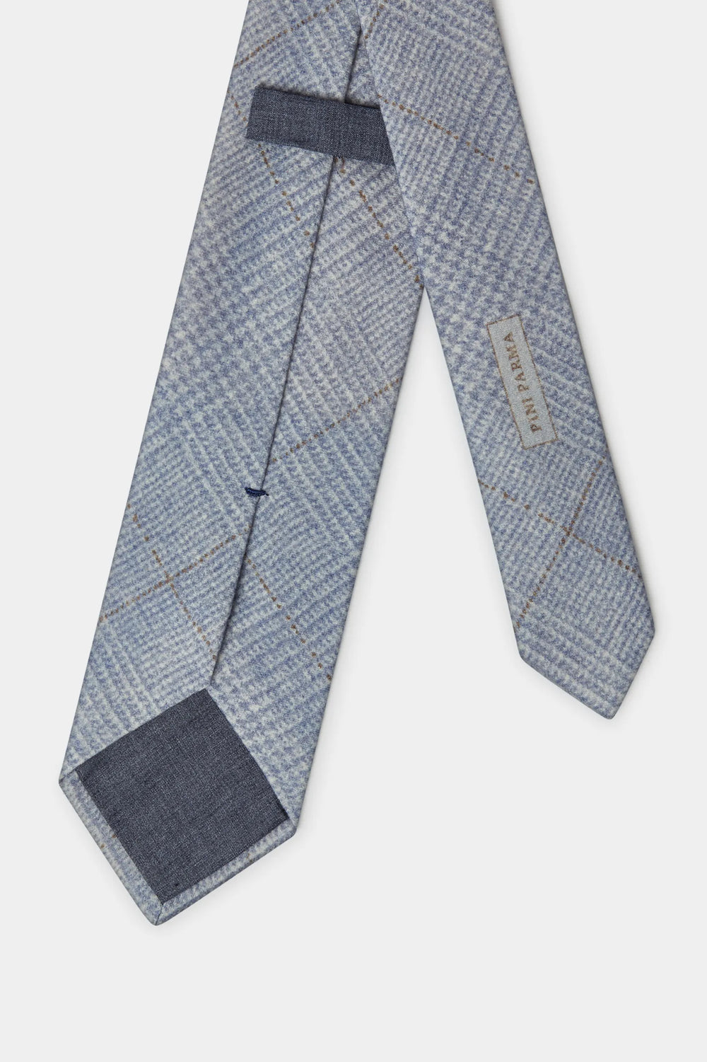 Light blue Prince of Wales tie - Made In Italy