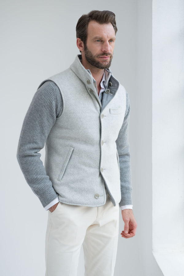 
Alcantara and Wool Vest, Grey Italian Vest, Herringbone Vest, Italian style Vest, Gilet in Alcantara e lana, Gilet grigio italiano, Gilet a spina di pesce, Gilet in stile italiano, Gilet en Alcantara et laine, gilet italien gris, gilet à chevrons, gilet de style italien
