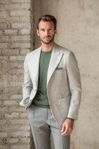 Light grey houndstooth jacket 