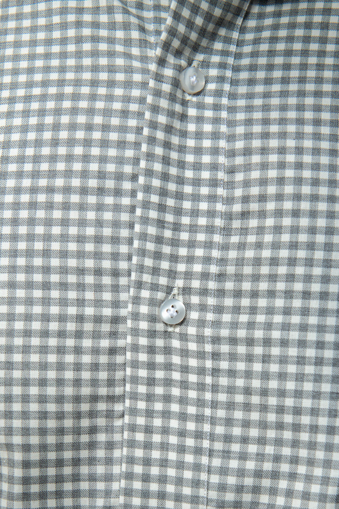 Light grey vichy shirt - Made In Italy