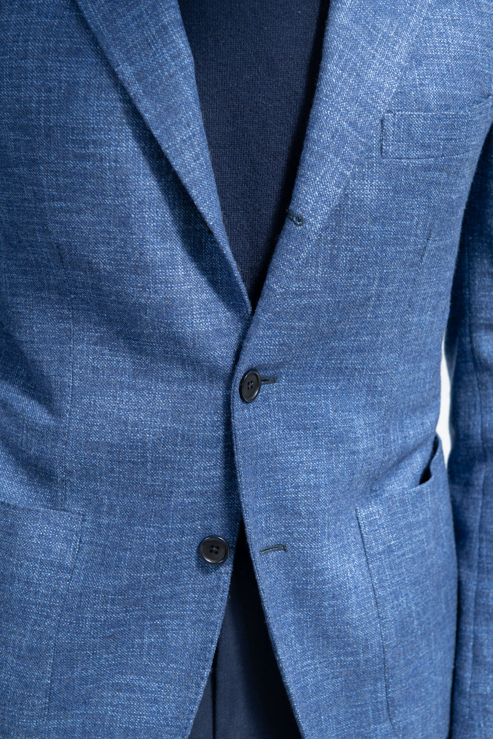 Ocean blue jacket "Neapolitan Capsule Collection" - Made in Italy