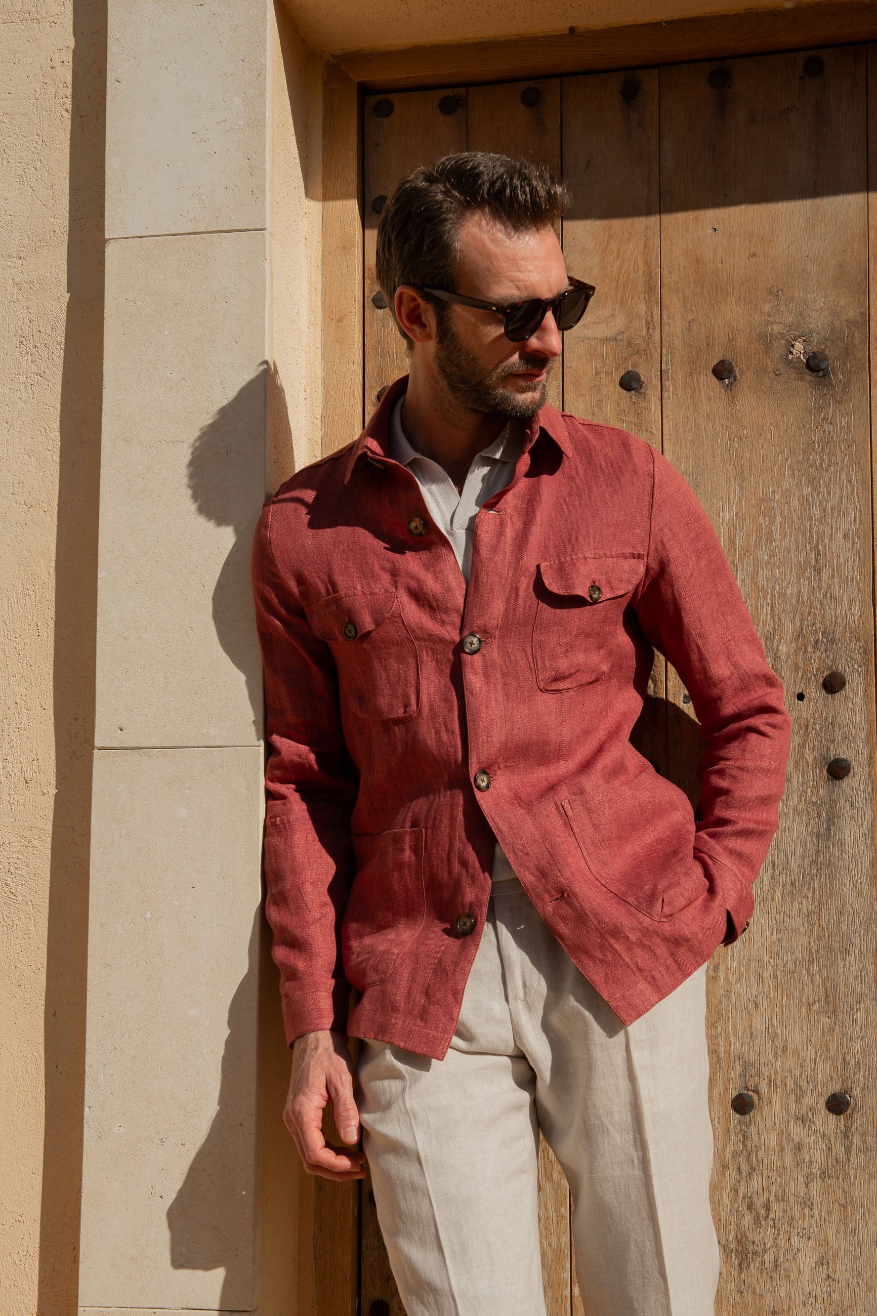  Red Herringbone Linen Jacket, Red Linen Jacket, Linen Casual Red summer jacket, Linen summer red jacket, Giacca di lino rossa a spiga, giacca di lino rossa, giacca estiva casual di lino rossa, giacca estiva di lino rossa, Veste en lin à chevrons rouges, veste en lin rouge, veste d'été décontractée en lin rouge, veste d'été en lin rouge, 