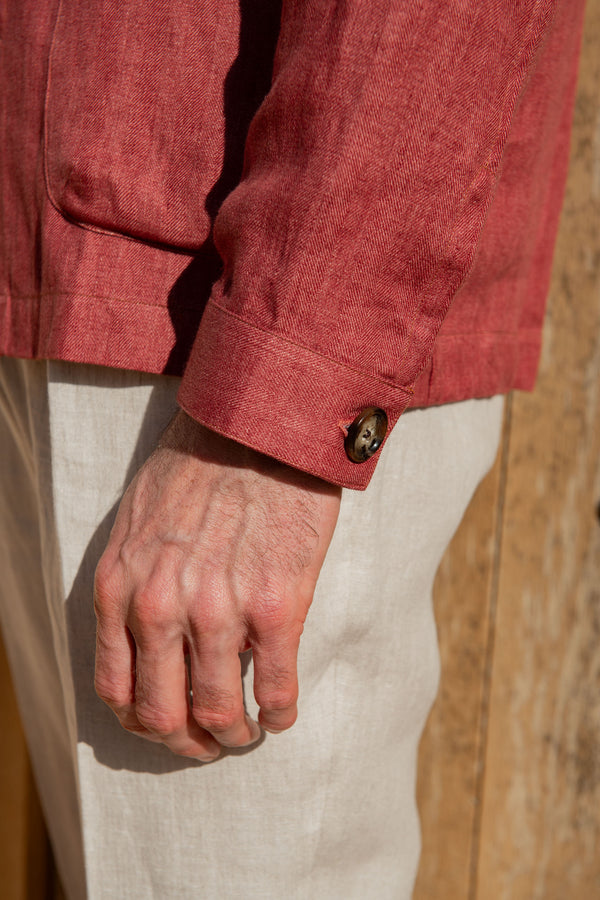  Red Herringbone Linen Jacket, Red Linen Jacket, Linen Casual Red summer jacket, Linen summer red jacket, Giacca di lino rossa a spiga, giacca di lino rossa, giacca estiva casual di lino rossa, giacca estiva di lino rossa, Veste en lin à chevrons rouges, veste en lin rouge, veste d'été décontractée en lin rouge, veste d'été en lin rouge, 