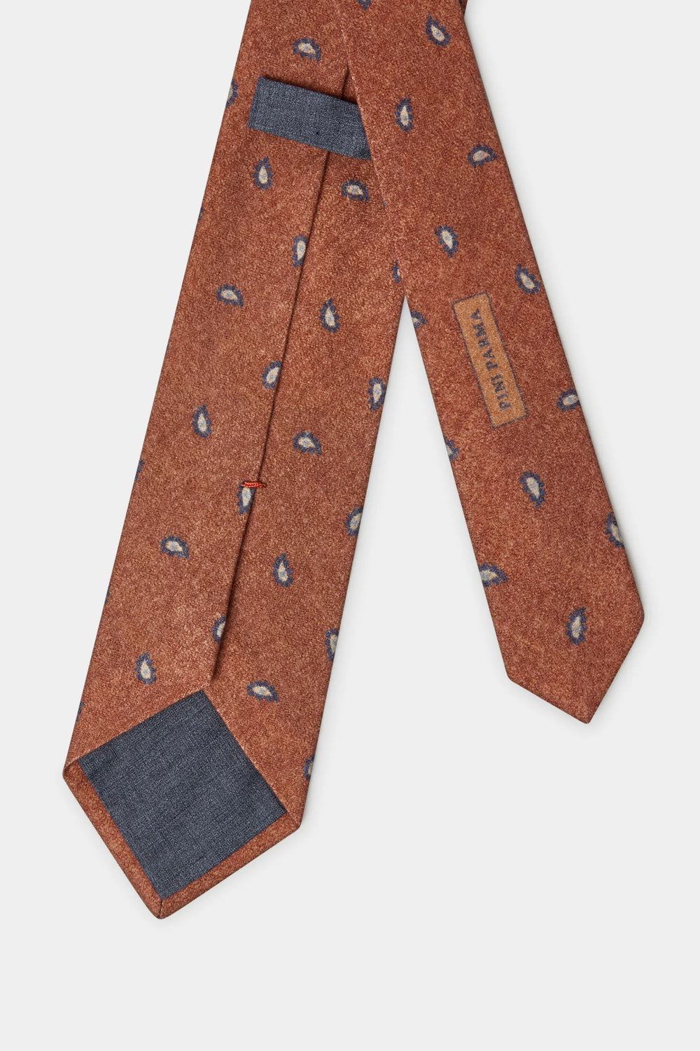 Rusty paisley tie - Made In Italy