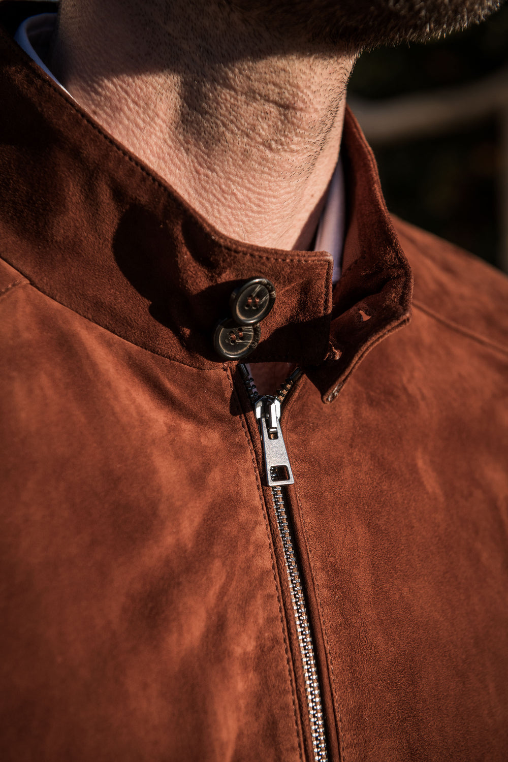 Rusty soft suede jacket – Made in Italy