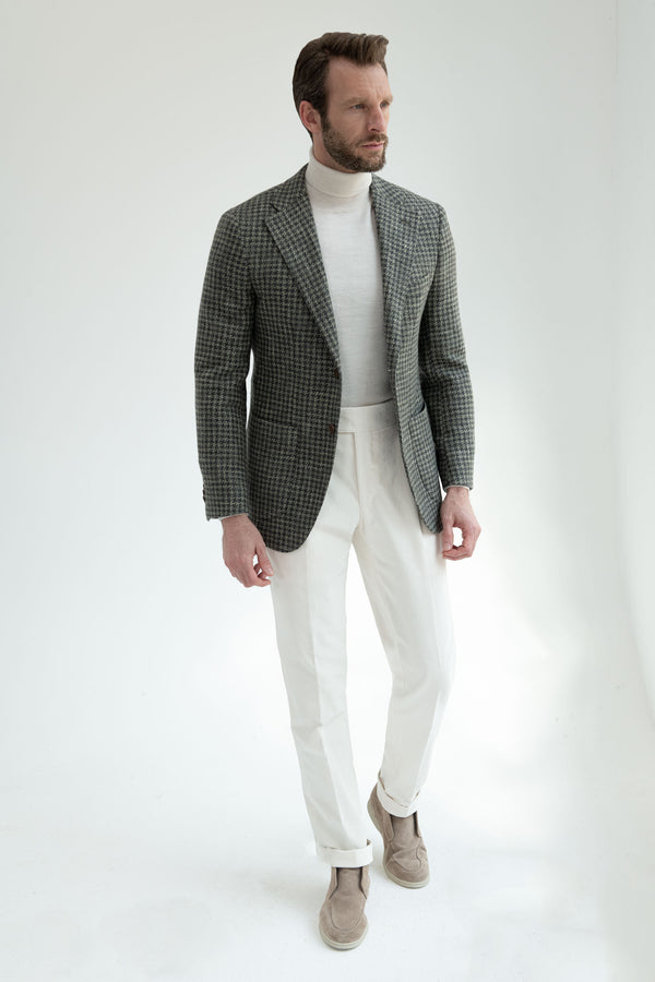   Italian houndstooth jacket, Sage Houndstooth jacket, Houndstooth Jacket, Sage Houndstooth Jacket, Sage Wool jacket, Italian sage houndstooth jacket, Veste pied-de-poule italienne, veste pied-de-poule sauge, veste pied-de-poule, veste pied-de-poule sauge, veste laine sauge, veste pied-de-poule sauge italienne, Giacca in pied-de-poule italiano, Giacca in pied-de-poule color salvia, Giacca in pied-de-poule salvia, Giacca in lana color salvia, Giacca in pied-de-poule italiano color salvia