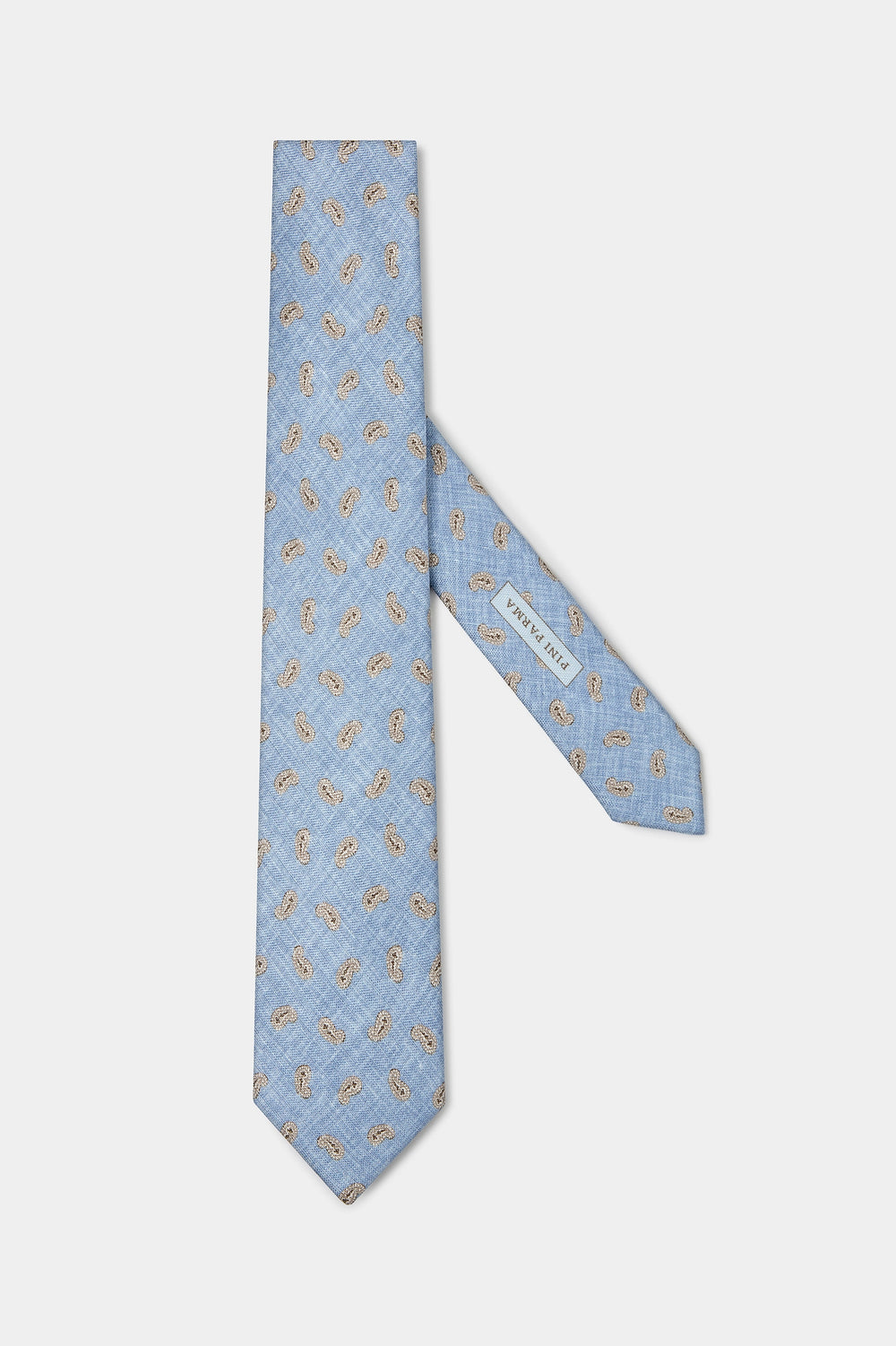 Sky Blue Paisley Tie, men's sky blue tie, elegant paisley patterned tie, formal sky blue tie, breathable paisley tie, cravate bleu ciel à motif cachemire, cravate élégante pour hommes, cravate formelle bleu ciel, cravatta azzurro cielo con motivo paisley, cravatta elegante azzurro cielo, cravatta formale con motivo paisley.