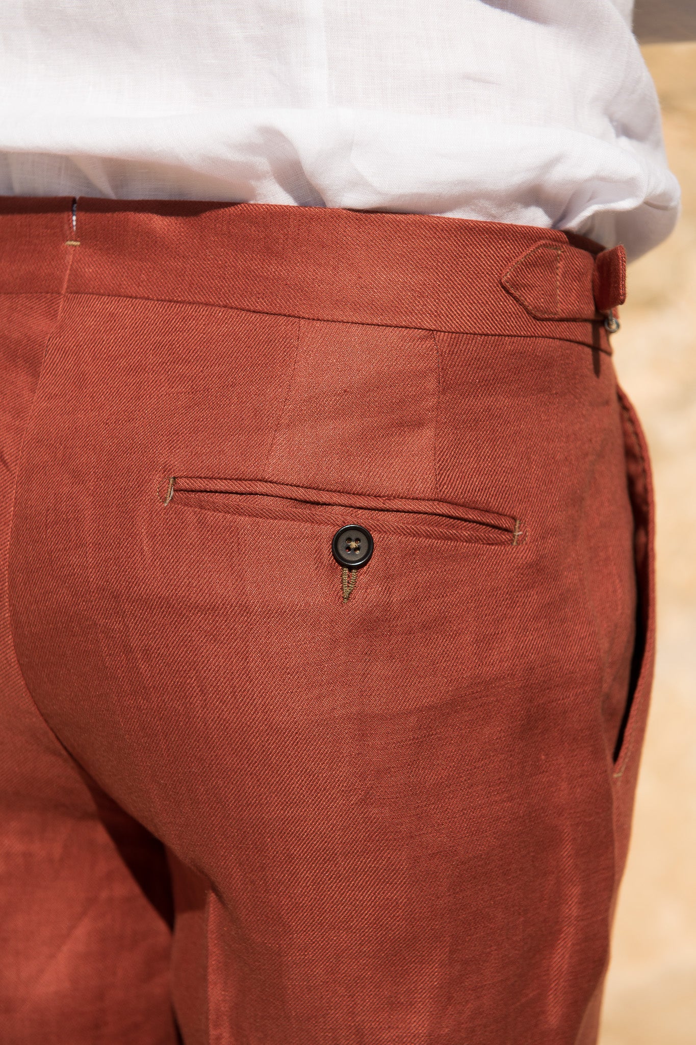 Brown cotton shorts - Made in Italy